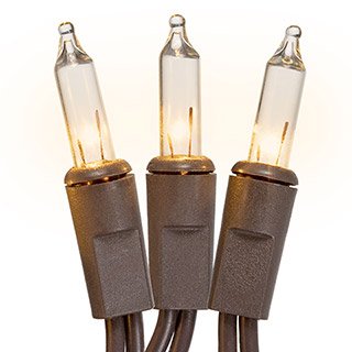Deco-Lights-String-Lights-100-Clear-Bulbs-Brown-Cord