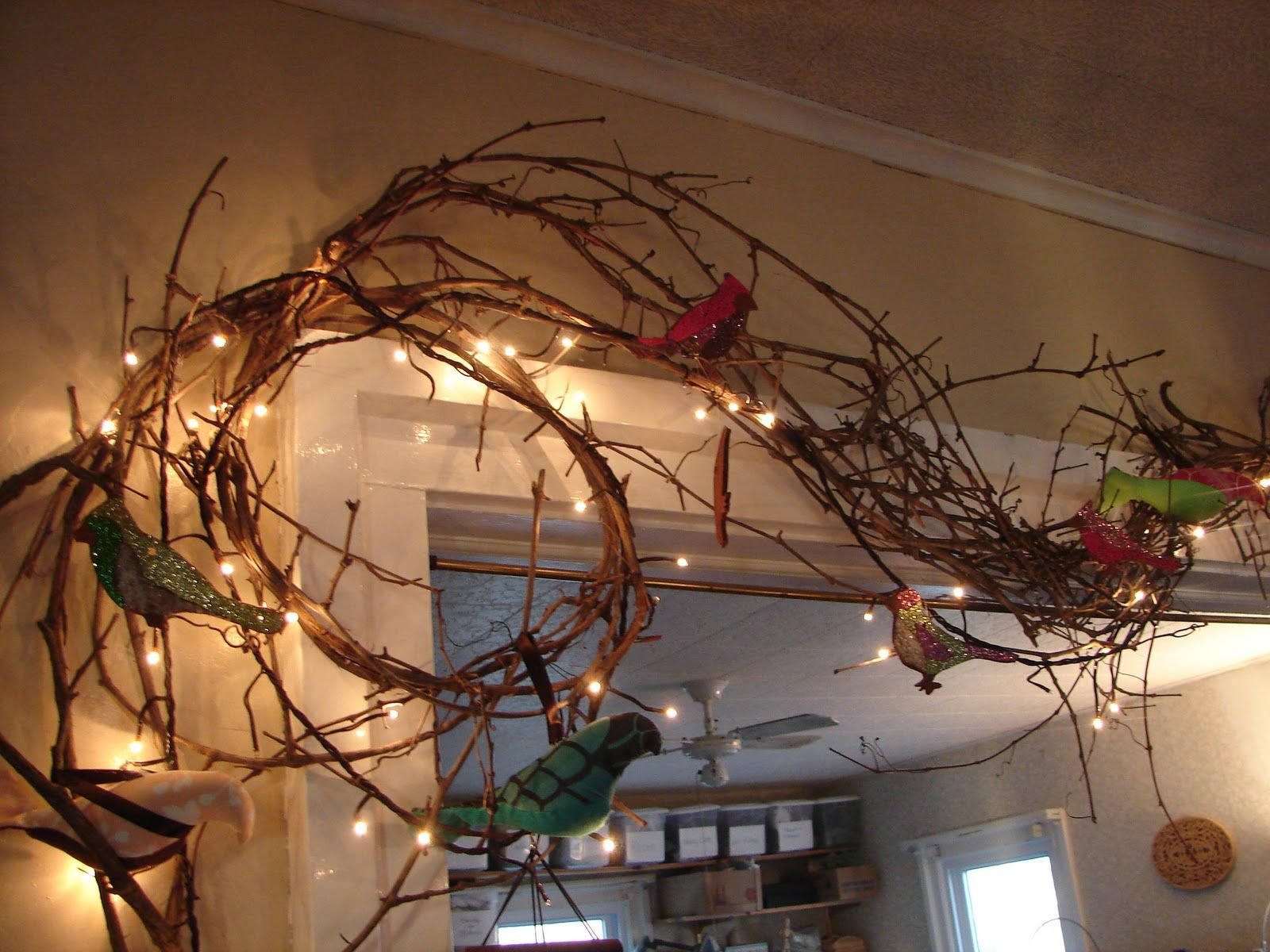 9 feet of Grapevine Twig Garland Country Primitive Supply 3/4" Thick VERSION 