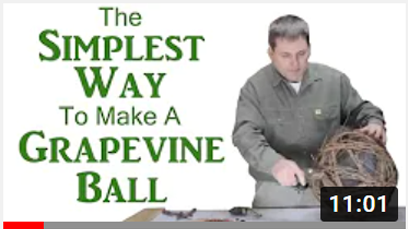 How To Make A Grapevine Ball