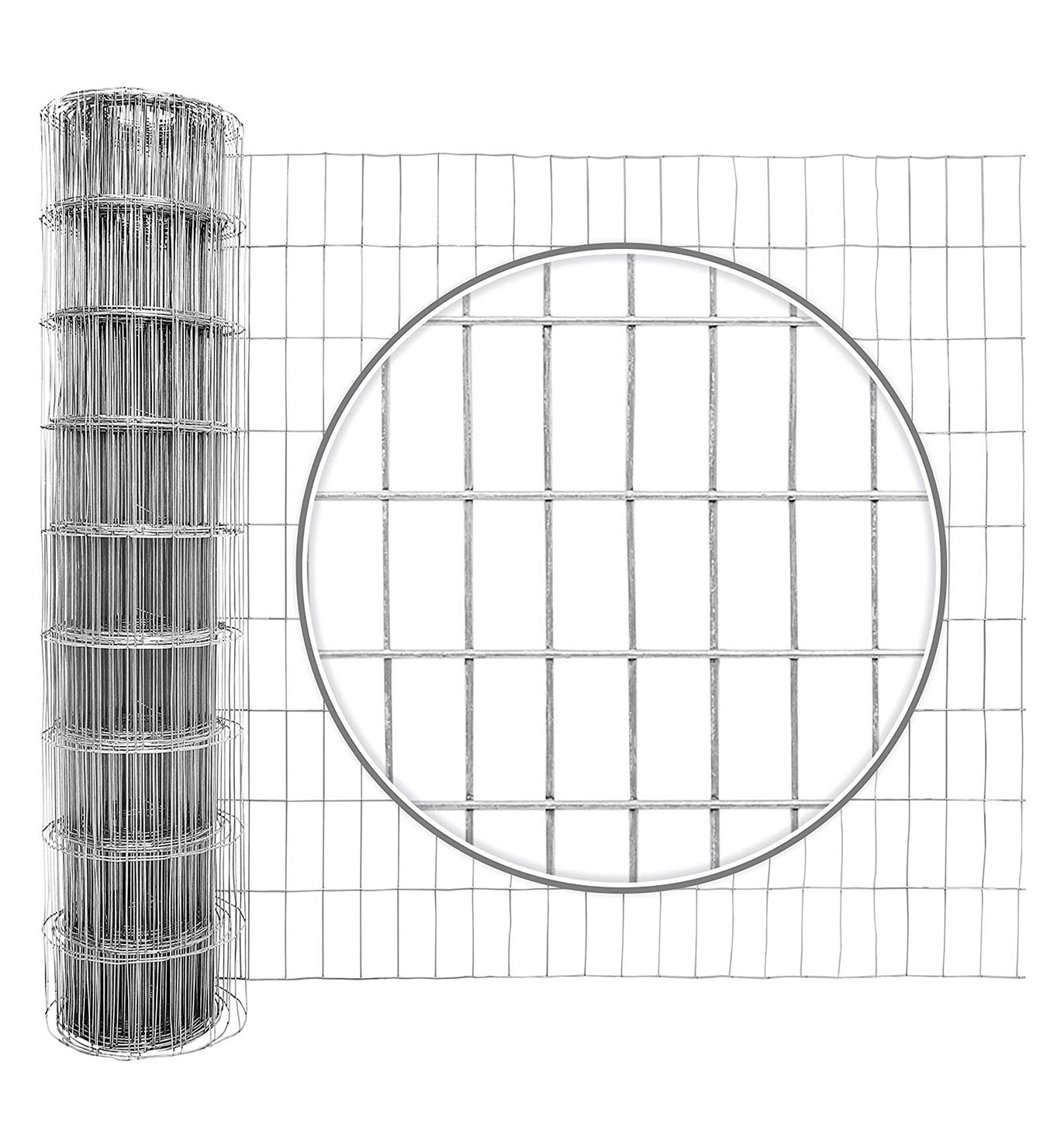 Fencer Wire 14 Gauge Galvanized Welded Wire Mesh Size 2 inch by 4 inch